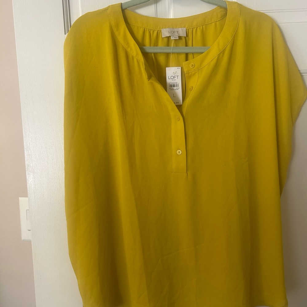 LOFT Mustard Blouse for Women